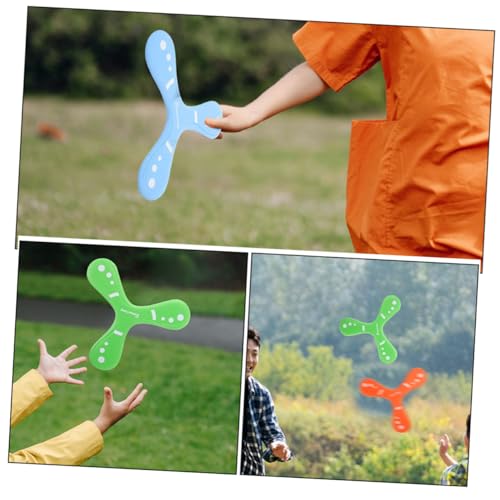 PartyKindom 3 Stück Teiliges Rückkehrender Boomerang Flugscheiben für Leichtes Sanftes Outdoor Jungen und Mädchen Fördert Koordination und Bewegung im Freien von PartyKindom