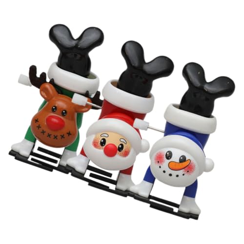 PartyKindom 3 Stück Teiliges Weihnachts Aufziehspielzeug mit Niedlichen Rentier Weihnachtsmann und Schneemann Motiven Kreative Dekoration Sichere Kleine Mechanische Figuren für Festliche PartyKindom 3 Stück Teiliges Weihnachts Aufziehspielzeug mit Niedlichen Rentier Weihnachtsmann und Schneemann Motiven Kreative Dekoration Sichere Kleine Mechanische Figuren für Festliche von PartyKindom