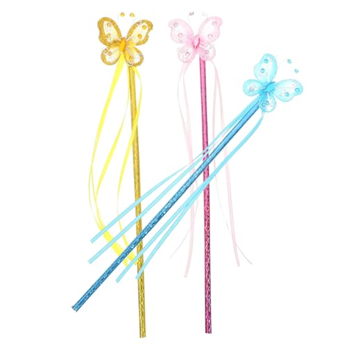 PartyKindom 3 Stück Teiliges Zauberstäbe Dekorative Cosplay Sticks Zitronengelb und Pfauenblau für Bühnenaufführungen und Partys für Kleine Feen und Kreative Darstellungen PartyKindom 3 Stück Teiliges Zauberstäbe Dekorative Cosplay Sticks Zitronengelb und Pfauenblau für Bühnenaufführungen und Partys für Kleine Feen und Kreative Darstellungen von PartyKindom