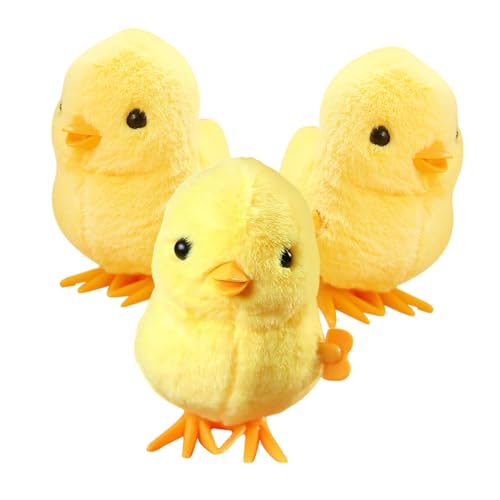 PartyKindom 3 Stück Wind up Kleine Gelbe Küken Lustige Kreative Kinderspielsachen mit Sicherem Material als Geburtstagsmitgebsel für Jungen und Mädchen PartyKindom 3 Stück Wind up Kleine Gelbe Küken Lustige Kreative Kinderspielsachen mit Sicherem Material als Geburtstagsmitgebsel für Jungen und Mädchen von PartyKindom