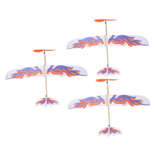 PartyKindom 3 Teiliges Motorflugzeug Modellspielzeug Flugzeuge Kindersegelflugzeuge Polystyrol Segelflugzeuge Flugzeugspielzeug Kleines Kit Fliegendes Modellflugzeug Vogeldesign von PartyKindom