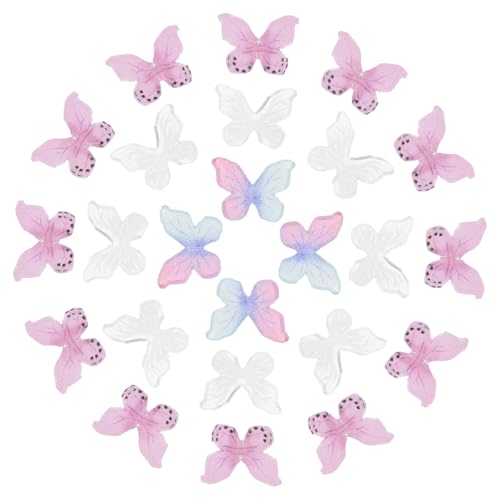 PartyKindom 30 Stück Miniature Schmetterlinge aus Harz Teiliges für Puppenhäuser und Garten Dekoration Lebensechte DIY Figuren für Kreative Gestaltung Geeignet für Feengärten und PartyKindom 30 Stück Miniature Schmetterlinge aus Harz Teiliges für Puppenhäuser und Garten Dekoration Lebensechte DIY Figuren für Kreative Gestaltung Geeignet für Feengärten und von PartyKindom