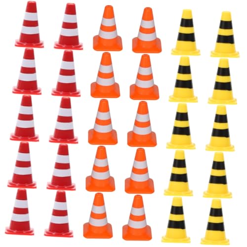 PartyKindom 30 Stück Teiliges Mini Verkehrszeichen und Verkehrskegel Farbenfrohe Simulation von Straßensperren und Markierungen Pädagogisches für Verkehrssicherheitsförderung und Rollenspiel PartyKindom 30 Stück Teiliges Mini Verkehrszeichen und Verkehrskegel Farbenfrohe Simulation von Straßensperren und Markierungen Pädagogisches für Verkehrssicherheitsförderung und Rollenspiel von PartyKindom
