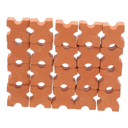 PartyKindom 30 Stück Teiliges Mini Ziegelsteine für DIY Puppenhaus Modellbau Flexible Wiederaufbaubare Simulation Ziegelsteine Fördert Feinmotorik und Räumliche Vorstellungskraft für Kreative von PartyKindom