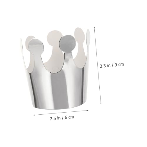 PartyKindom 31 Stück Teiliges Kindergeburtstags Partyset Bunte Geburtstagskappen mit Gepunkteten Kronen Goldenen und Silbernen Partyhüten Farbenfrohes Partyzubehör für Mädchen Jungen von PartyKindom