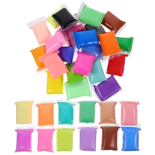 PartyKindom 36 Packungen Farben Modelliermasse für Selbsttrocknend Sanft und Formbar Kreatives DIY Clay Kit Ungiftig Flexibel zum Kneten Basteln von PartyKindom