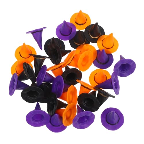 PartyKindom 36 Stück Teiliges Miniatur Hexenhüte Kleine Kunststoff Zauberer Hüte in Mischfarben Vielseitige Halloween Dekoration für Puppenhäuser DIY Bastelprojekte und Partyaccessoires PartyKindom 36 Stück Teiliges Miniatur Hexenhüte Kleine Kunststoff Zauberer Hüte in Mischfarben Vielseitige Halloween Dekoration für Puppenhäuser DIY Bastelprojekte und Partyaccessoires von PartyKindom