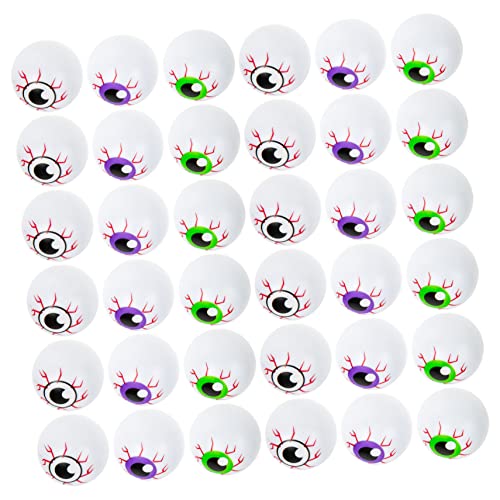 PartyKindom 36 Teiliges Halloween Deko mit Hohlen Bunten Kunststoff Augen Kleine Elastische Gruselaugen in Schwarz Grün und für Halloween Partydeko und Gruselige Raumgestaltung PartyKindom 36 Teiliges Halloween Deko mit Hohlen Bunten Kunststoff Augen Kleine Elastische Gruselaugen in Schwarz Grün und für Halloween Partydeko und Gruselige Raumgestaltung von PartyKindom