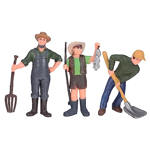 PartyKindom 3Stücke Landarbeiterfiguren Realistische Modelle für Mini Landschaftsdekor Kreativität und Praktischen Fähigkeiten bei Kindern PartyKindom 3Stücke Landarbeiterfiguren Realistische Modelle für Mini Landschaftsdekor Kreativität und Praktischen Fähigkeiten bei Kindern von PartyKindom