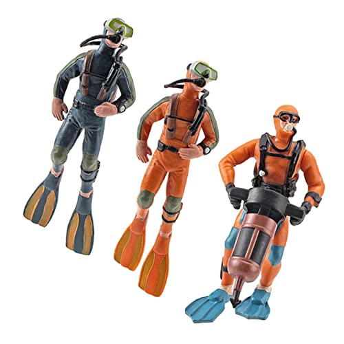 PartyKindom 3Stücke Taucher Figuren für Fischtanks Realistische Unterwasser Dekoration aus Sicherem Material für Aquarien Tauchermodelle für Lebendige Aquariengestaltung PartyKindom 3Stücke Taucher Figuren für Fischtanks Realistische Unterwasser Dekoration aus Sicherem Material für Aquarien Tauchermodelle für Lebendige Aquariengestaltung von PartyKindom
