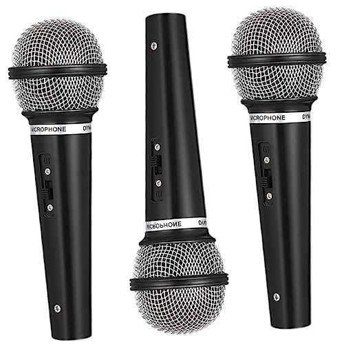 PartyKindom 3Stücke Teiliges Mikrofon Mikrofone für Rollenspiele Karaoke und Bühnenauftritte für Partys und Cosplay Leicht und Langlebig von PartyKindom