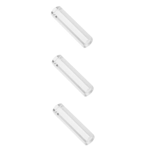 PartyKindom 3st Sechseckiges Prisma Rund Dreieckig Würfel Runden Physikexperiment Demonstrationsstütze Decke Optisch Spektrum Achteckig Weißglühend Zylindrisch Transparent -glas von PartyKindom