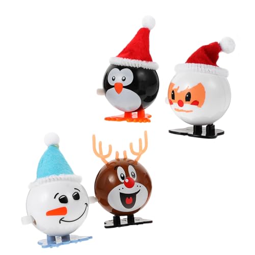 PartyKindom 4 STÜCKE Teiliges Weihnachts Uhrwerkspielzeug für Batteriefrei Lustiges Aufziehspielzeug mit Niedlichem Design für Weihnachtsfeiern und Kindgerechtes PartyKindom 4 STÜCKE Teiliges Weihnachts Uhrwerkspielzeug für Batteriefrei Lustiges Aufziehspielzeug mit Niedlichem Design für Weihnachtsfeiern und Kindgerechtes von PartyKindom