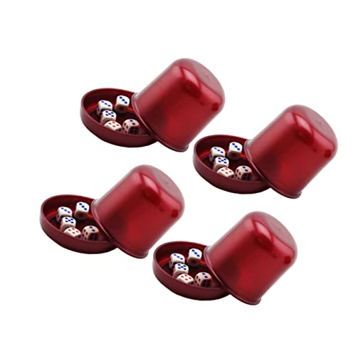 PartyKindom 4 Sets Becher Würfel Trinkspiel Würfelbecher Spiel Plastik Würfelbecher Lustige Würfelbar Würfelbecher Würfelbecher Würfelhalter Würfelturm Becher Würfelbehälter Würfelbecher Mit PartyKindom 4 Sets Becher Würfel Trinkspiel Würfelbecher Spiel Plastik Würfelbecher Lustige Würfelbar Würfelbecher Würfelbecher Würfelhalter Würfelturm Becher Würfelbehälter Würfelbecher Mit von PartyKindom