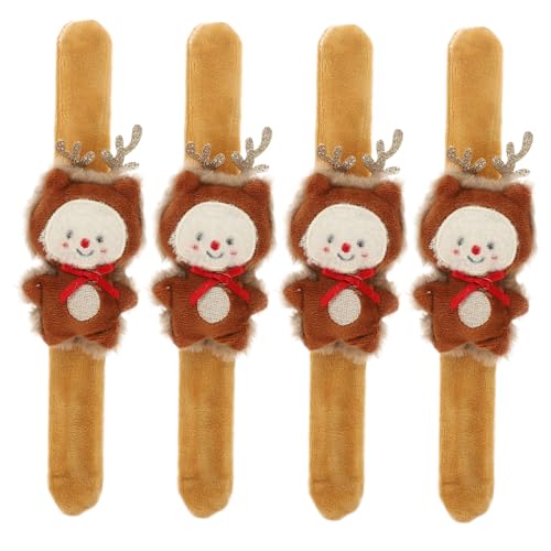 PartyKindom 4 Stck Teiliges Slap Armband Plüsch Kuschelig Niedlich Partygeschenk Mädchen Jungen von PartyKindom