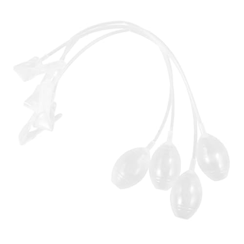 PartyKindom 4 Stück Bewegliche Hasenohren Mütze Teiliges Cosplay Zubehör PVC Transparentes Bunny Hat mit Animierten Ohren für Karneval Party und Kostümspaß von PartyKindom
