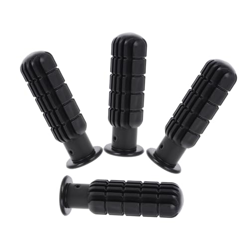 PartyKindom 4 Stück Griff für Kickertisch Griffe für Tischfußball Kickergriffe Geburtstag Zubehör Tischfußballgriff Ersatzgriff für Tischfußball rutschfeste Griffe Fußball-Griffteile PVC Black von PartyKindom