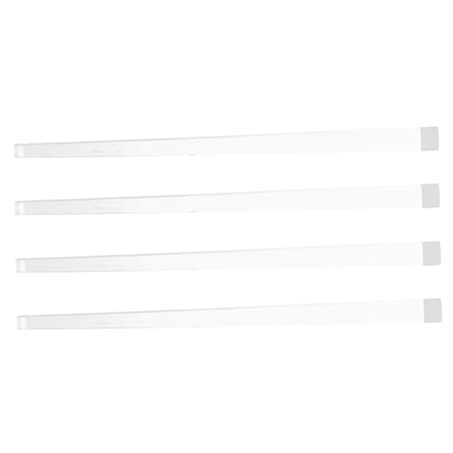PartyKindom 4 Stück Kristall Mahjong Push Tool Transparenter Mahjong Schieberstab Präzises Spielzubehör Vielseitig für Zuhause Komfortables Design Farblich Wählbar von PartyKindom