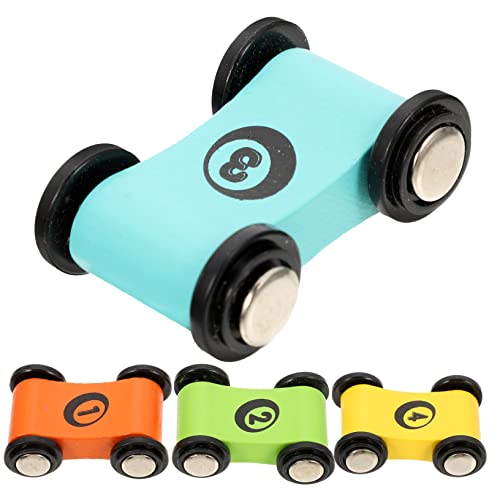 PartyKindom 4 Stück Mini Auto Rennwagenspielzeug Renn-abenteuerspielzeug Rennwagen Aus Holz Rennauto Aus Holz Für Autorennen-abenteuerspielzeug Kinderauto Mini-Autos Hölzern von PartyKindom