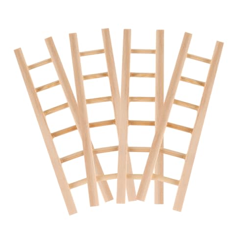 PartyKindom 4 Stück Mini Holzleitern für Puppenhaus Zubehör Naturfarben Detailgetreue Miniatur Trittleiter für DIY Basteln Mikrolandschaft Kreative Spiel und Dekorationsideen PartyKindom 4 Stück Mini Holzleitern für Puppenhaus Zubehör Naturfarben Detailgetreue Miniatur Trittleiter für DIY Basteln Mikrolandschaft Kreative Spiel und Dekorationsideen von PartyKindom