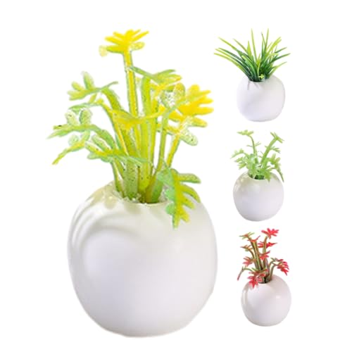 PartyKindom 4 Stück Miniatur Bonsai Künstliche Pflanzen für Puppenhaus Dekoration Kleine Topfpflanzen Lebendige Miniatur Pflanzen für Kreative Raumgestaltung PartyKindom 4 Stück Miniatur Bonsai Künstliche Pflanzen für Puppenhaus Dekoration Kleine Topfpflanzen Lebendige Miniatur Pflanzen für Kreative Raumgestaltung von PartyKindom