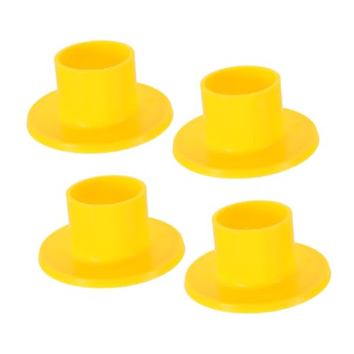 PartyKindom 4 Stück Paradies -Plastikbasis Spielplatz Outdoor Outdoor-Spielset für Kleinkinder Fußschutz aus Kunststoff Outdoor-Spielgeräte für Yellow von PartyKindom
