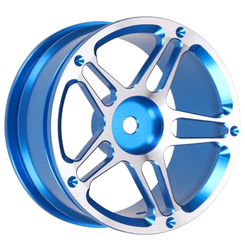 PartyKindom 4 Stück Rc Crawler Drift Auto Metall Felgen A Blau Leichtgewichtige Verschleißfeste Radnaben für Modellauto Zubehör von PartyKindom