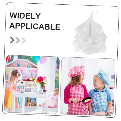 PartyKindom 4 Stück Realistische Künstliche Eiscreme Kugeln Weiß Täuschend Echte Dessert Deko Lebensnahe Eistüten Topper für Party und Geburtstagsdekoration PartyKindom 4 Stück Realistische Künstliche Eiscreme Kugeln Weiß Täuschend Echte Dessert Deko Lebensnahe Eistüten Topper für Party und Geburtstagsdekoration von PartyKindom