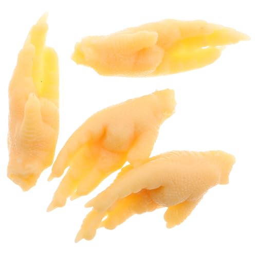 PartyKindom 4 Stück Simuliertes Hühnerfußmodell Realistisches Falsches Essensspielzeug Leckerlis Für Hunde Hühnerfüße-Modell Realistisches Lebensechtes Essen Fleisch Realistisches Essen PVC PartyKindom 4 Stück Simuliertes Hühnerfußmodell Realistisches Falsches Essensspielzeug Leckerlis Für Hunde Hühnerfüße-Modell Realistisches Lebensechtes Essen Fleisch Realistisches Essen PVC von PartyKindom