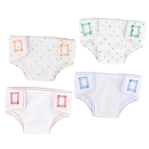 PartyKindom 4 Stück Stoffwindeln für Minipuppen Puppen-Foto-Requisiten Unterhose für Puppe Spielzeugpuppenhöschen Höschen für Puppen Puppe verkleiden Zubehör Spielzeughöschen Puppen Höschen PartyKindom 4 Stück Stoffwindeln für Minipuppen Puppen-Foto-Requisiten Unterhose für Puppe Spielzeugpuppenhöschen Höschen für Puppen Puppe verkleiden Zubehör Spielzeughöschen Puppen Höschen von PartyKindom