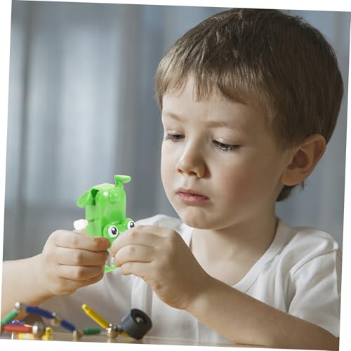 PartyKindom 4 Stück Teiliges Aufziehspielzeug Frosch aus Langlebigem Kunststoff Kleines Wind up Tier Tragbares Handliches Geschenk für Jungen und Mädchen von PartyKindom