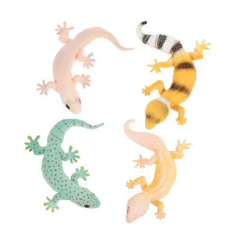 PartyKindom 4 Stück Teiliges Gecko Modell Realistische Reptilienfiguren aus Weichem Material Pädagogisches für Glatte Oberfläche Sicher zum Anfassen für Lernzwecke PartyKindom 4 Stück Teiliges Gecko Modell Realistische Reptilienfiguren aus Weichem Material Pädagogisches für Glatte Oberfläche Sicher zum Anfassen für Lernzwecke von PartyKindom