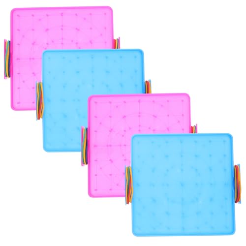 PartyKindom 4 Stück Teiliges Geoboard Set aus Kunststoff Doppelseitige Nagelplatte für Geometrische Formen Lernwerkzeug für Zufälligen Farben Zufällige Farbe Zufällige Farbe PartyKindom 4 Stück Teiliges Geoboard Set aus Kunststoff Doppelseitige Nagelplatte für Geometrische Formen Lernwerkzeug für Zufälligen Farben Zufällige Farbe Zufällige Farbe von PartyKindom