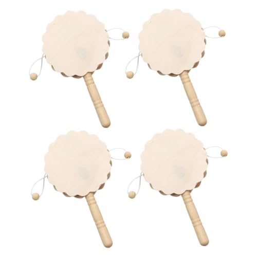 PartyKindom 4 Stück Teiliges Holz Rasseltrommel für DIY Graffiti Musikinstrument Kreativität und Hand Augen Koordination für Erzieher und Spielgruppen PartyKindom 4 Stück Teiliges Holz Rasseltrommel für DIY Graffiti Musikinstrument Kreativität und Hand Augen Koordination für Erzieher und Spielgruppen von PartyKindom