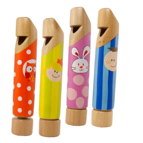 PartyKindom 4 Stück Teiliges Holzslide Pfeifenspielzeug für Musikalisches Lerninstrument Leicht Tragbar Pädagogisches Musikspielzeug für Kleinkinder und Jugendliche Fördert Musikalische von PartyKindom