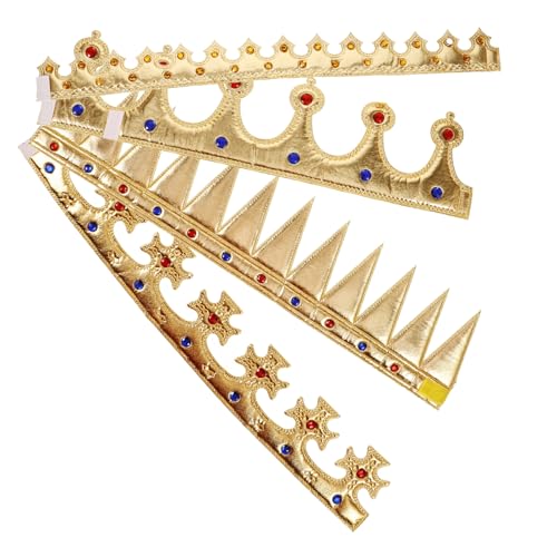 PartyKindom 4 Stück Teiliges Kostümkrönchen Leichte Glitzernde Geburtstagskronen für Jungen und Mädchen Stabile Filz Haarreifen Party und Cosplay Vielseitig für Bühne und PartyKindom 4 Stück Teiliges Kostümkrönchen Leichte Glitzernde Geburtstagskronen für Jungen und Mädchen Stabile Filz Haarreifen Party und Cosplay Vielseitig für Bühne und von PartyKindom