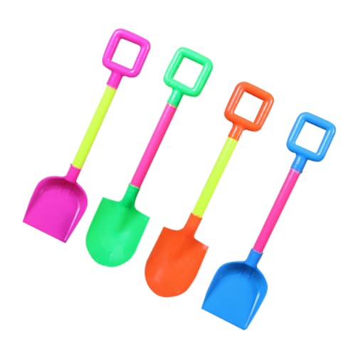 PartyKindom 4 Stück Teiliges Mini Sandspielzeug für Bunte Sand Schaufeln aus Robustem Kunststoff für Strand Sandkasten und Garten Fördert Koordination und Zufällige Farbe Zufällige Farbe von PartyKindom