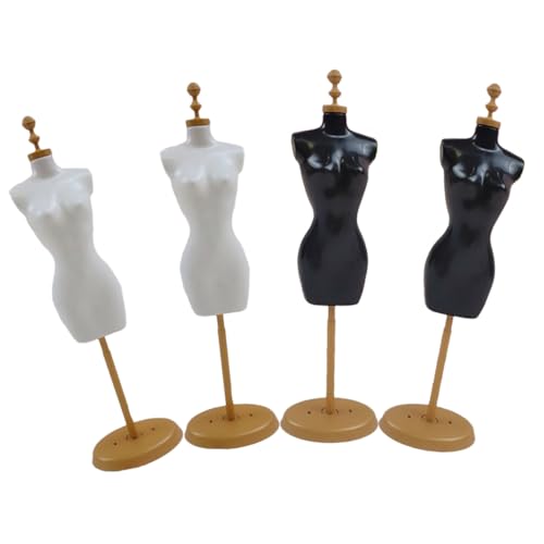 PartyKindom 4 Stück Teiliges Mini schaufensterpuppen Robustem Abs Stabiler Puppenständer für Puppenkleidung und Dekoration als Tischdeko und DIY anzeigemodell von PartyKindom