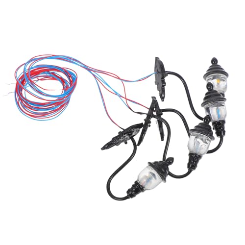 PartyKindom 4 Stück Wandlampe Sandtisch DIY Materialien Mini Hoflampe Miniaturlampe Dekorationen Winzige Lampe Sandtisch Layout Miniaturszene Zubehör Sandtisch Dekorative Lampe Schwarz von PartyKindom