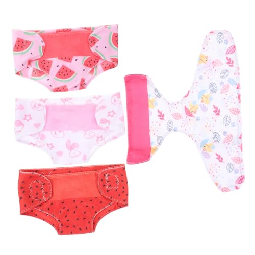 PartyKindom 4 Stück Waschbare und Wiederverwendbare Unterwäsche für Puppen mit Wassermelonen und Tiermuster Spielzeugaccessoires für Kreatives Rollenspiel und Sommeroutfits PartyKindom 4 Stück Waschbare und Wiederverwendbare Unterwäsche für Puppen mit Wassermelonen und Tiermuster Spielzeugaccessoires für Kreatives Rollenspiel und Sommeroutfits von PartyKindom