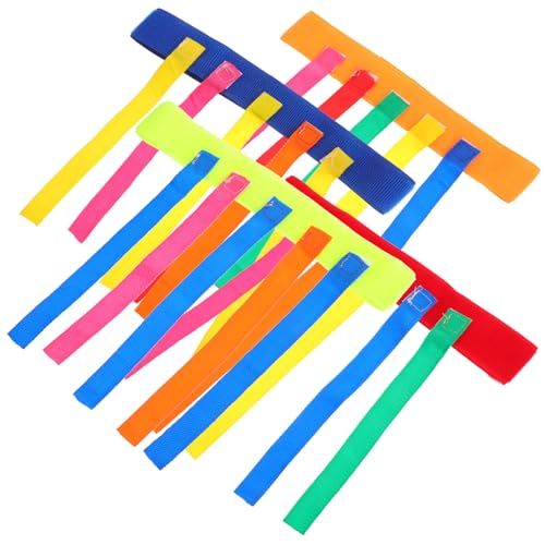 PartyKindom 4 Stück lustiger Schwanzfang Schwanzziehspiel Spiele Agility-Trainingsspiele Fangschwanz-Spielgürtel Zugschwanzspiel Gürtel Spiele zum Fangen von Kinderschwänzen von PartyKindom