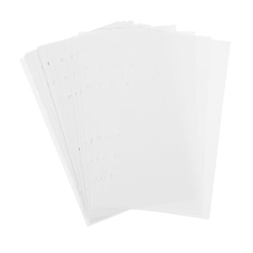 PartyKindom 40 Blatt Nachfüllpapier Stickeralbum Doppelseitig Glattes Abnehmbares Sammelalbum für Aufkleber und Washi Tape Organizer Praktisches Zubehör für Scrapbooking und Journaling von PartyKindom