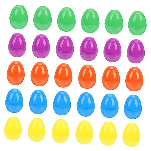 PartyKindom 40 Stück Teiliges aus Kunststoff Kleine Befüllbare Eier mit Einfachem Öffnungsmechanismus Dekorative Geschenkboxen für Osterparty Geruchsfreie Sichere Kinderspielzeuge von PartyKindom