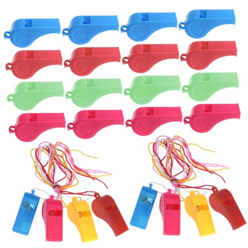 PartyKindom 48Stücke Kinderpfeifen mit Lanyard Sportpfeifen für Spiele Training und Notfälle Leicht und Bruchsicher für Schiedsrichter und Lehrer von PartyKindom
