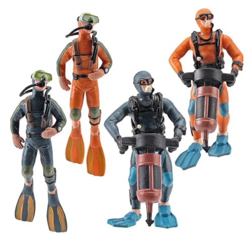 PartyKindom Miniatur Taucherfigur 4 Stück Aquarium Dekoration Robuste Schwimmende Taucher Figuren für Unterwasser Landschaften Sicheres Material für Aquarien und Sandtische PartyKindom Miniatur Taucherfigur 4 Stück Aquarium Dekoration Robuste Schwimmende Taucher Figuren für Unterwasser Landschaften Sicheres Material für Aquarien und Sandtische von PartyKindom