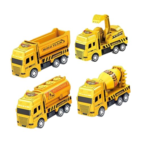 PartyKindom 4Stücke BAU LKW für Kleinkinder Rückziehbare Bauautos Motorik für Outdoor Kleine BAU Fans PartyKindom 4Stücke BAU LKW für Kleinkinder Rückziehbare Bauautos Motorik für Outdoor Kleine BAU Fans von PartyKindom