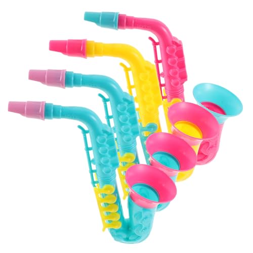 PartyKindom 4Stücke Teiliges Saxophonspielzeug für Pädagogisches Blasinstrument für Musikliebhaber Fördert Musikalische Interesse Sprachrhythmusentwicklung PartyKindom 4Stücke Teiliges Saxophonspielzeug für Pädagogisches Blasinstrument für Musikliebhaber Fördert Musikalische Interesse Sprachrhythmusentwicklung von PartyKindom