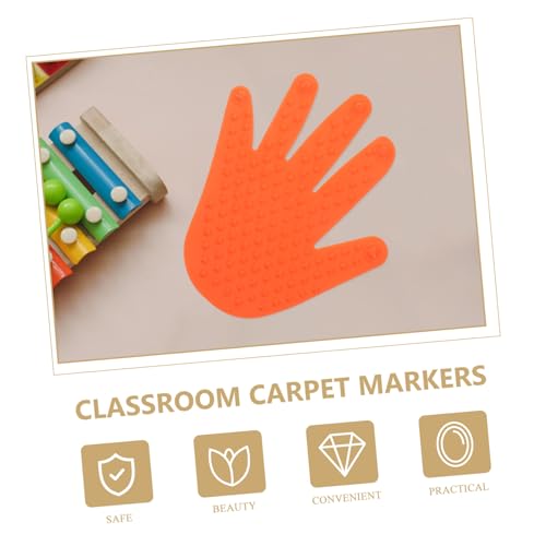 PartyKindom 5 Paare rutschfeste Teppichbodenmarkierungen Hand Fußabdruck Sensorische Trainingsmatten für Erwachsene Kindergarten Klassenzimmer Koordination Spielspaß von PartyKindom