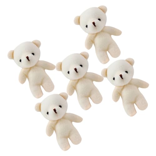 PartyKindom 5 Stück Bärenanhänger schöne Mini-Bärenfiguren Tierfiguren dekoratives Bärendekor Minibär für Hochzeitsdekorationen Mini-Bären- Plüschtiere selber Machen PP Baumwolle Beige PartyKindom 5 Stück Bärenanhänger schöne Mini-Bärenfiguren Tierfiguren dekoratives Bärendekor Minibär für Hochzeitsdekorationen Mini-Bären- Plüschtiere selber Machen PP Baumwolle Beige von PartyKindom