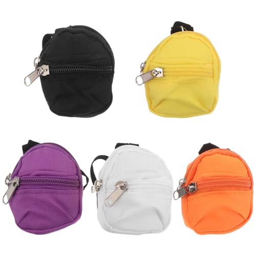 PartyKindom 5 Stück Geldbörse Wechseln Mini -Puppen -Rucksack Kleine Münzgrundstück Tasche Charme Coin -geldbörse von PartyKindom